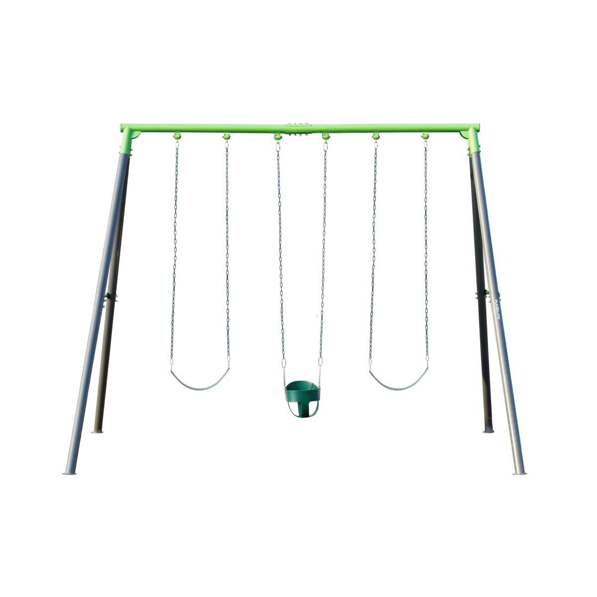 9-FT Heavy-Duty Metal Swing Set for Kids & Adults – 600 lb