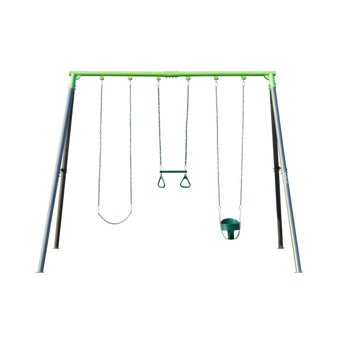 9-FT Heavy-Duty Metal Swing Set for Kids & Adults – 600 lb