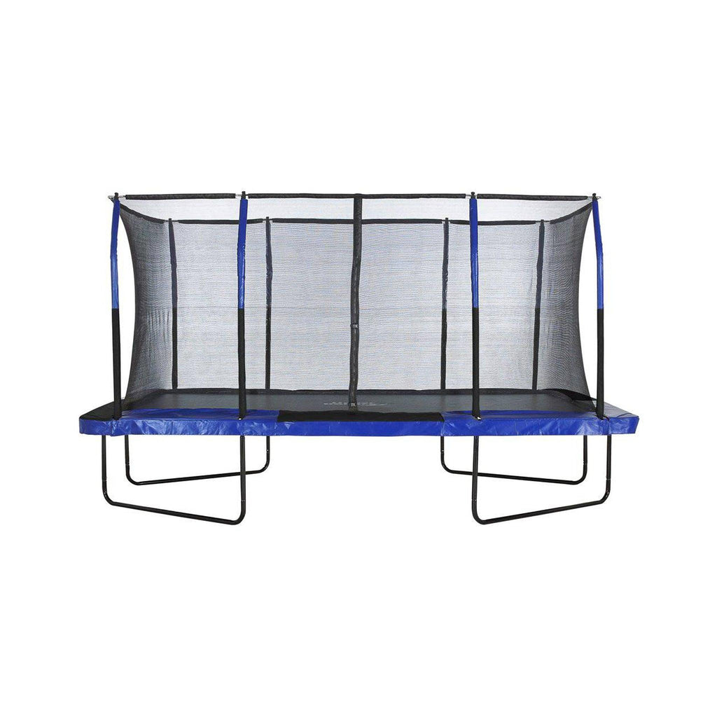 Machrus Upper Bounce  8' X 14'  Gymnastics Style, Rectangular Trampoline Set with Premium Top-Ring Enclosure System - Blue/Black - Machrus USA