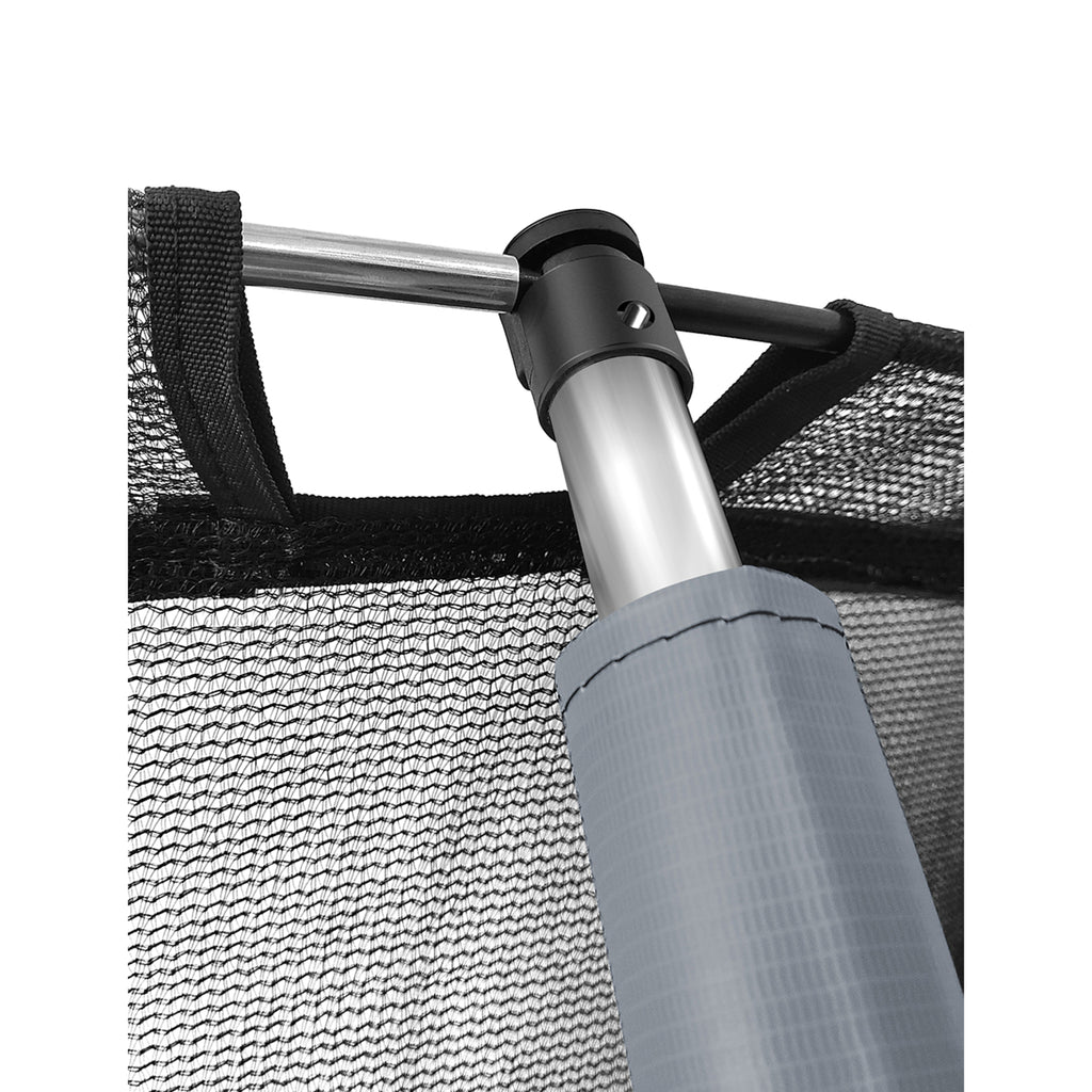 Plexalife Trampoline Pole Sleeve Protectors, Fits 6/8 ft  Plexalife pumpkin shape Trampolines - Set of 4 - Grey