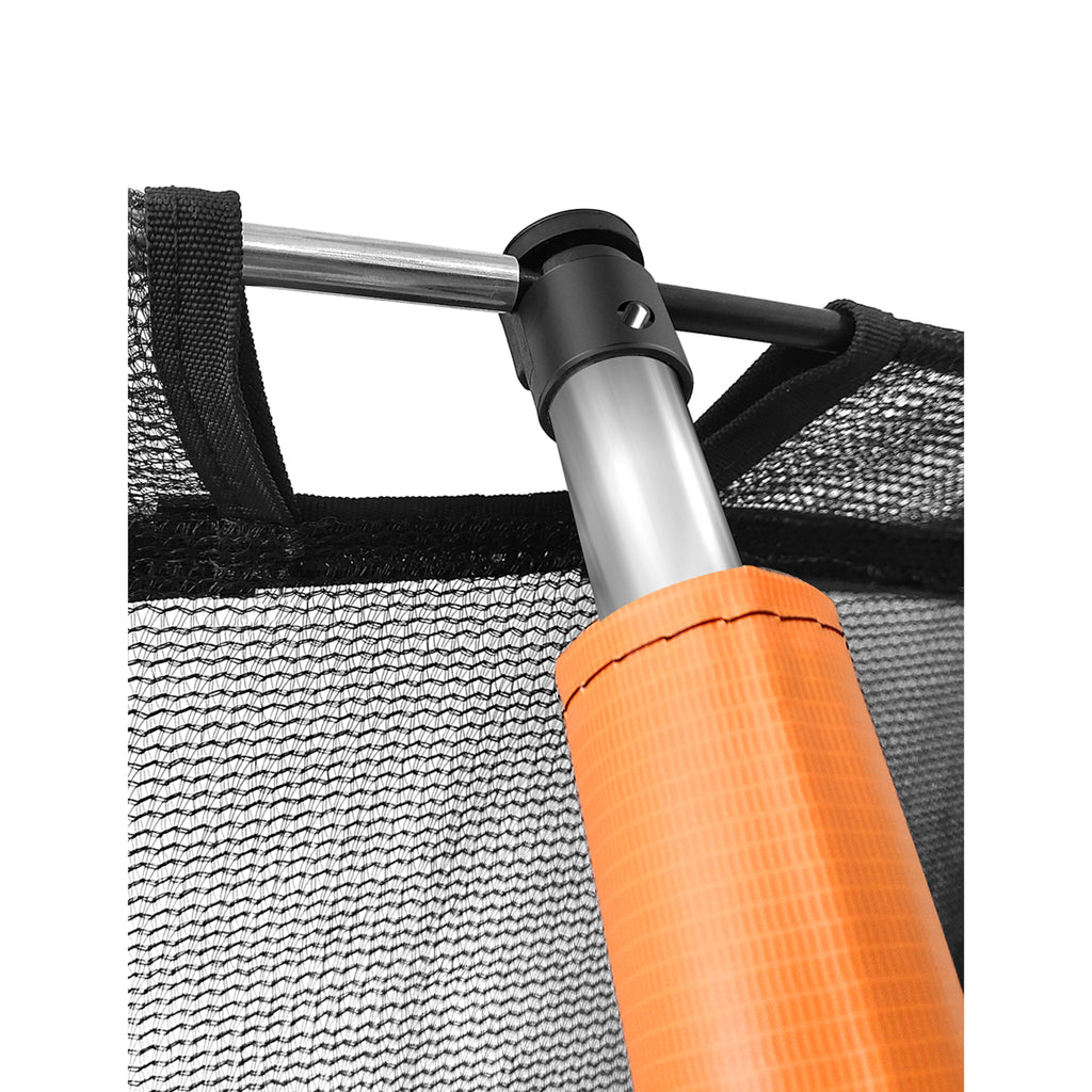 Plexalife Trampoline Pole Sleeve Protectors, Fits 10/12/14/15/16 ft Plexalife pumpkin shape Trampolines - Set of 6 - Orange