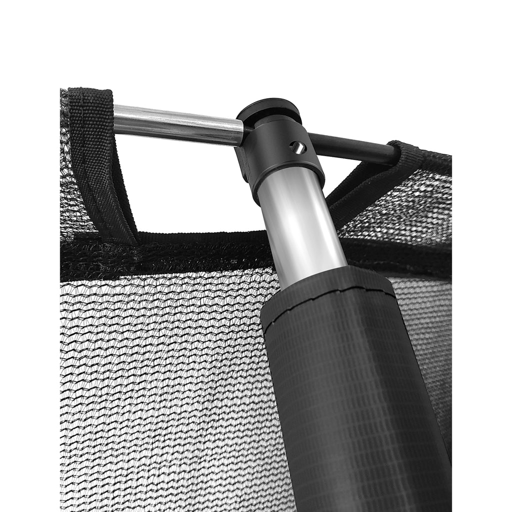 Plexalife Trampoline Pole Sleeve Protectors, Fits 6/8 ft Plexalife pumpkin shape Trampolines - Set of 4 - Black