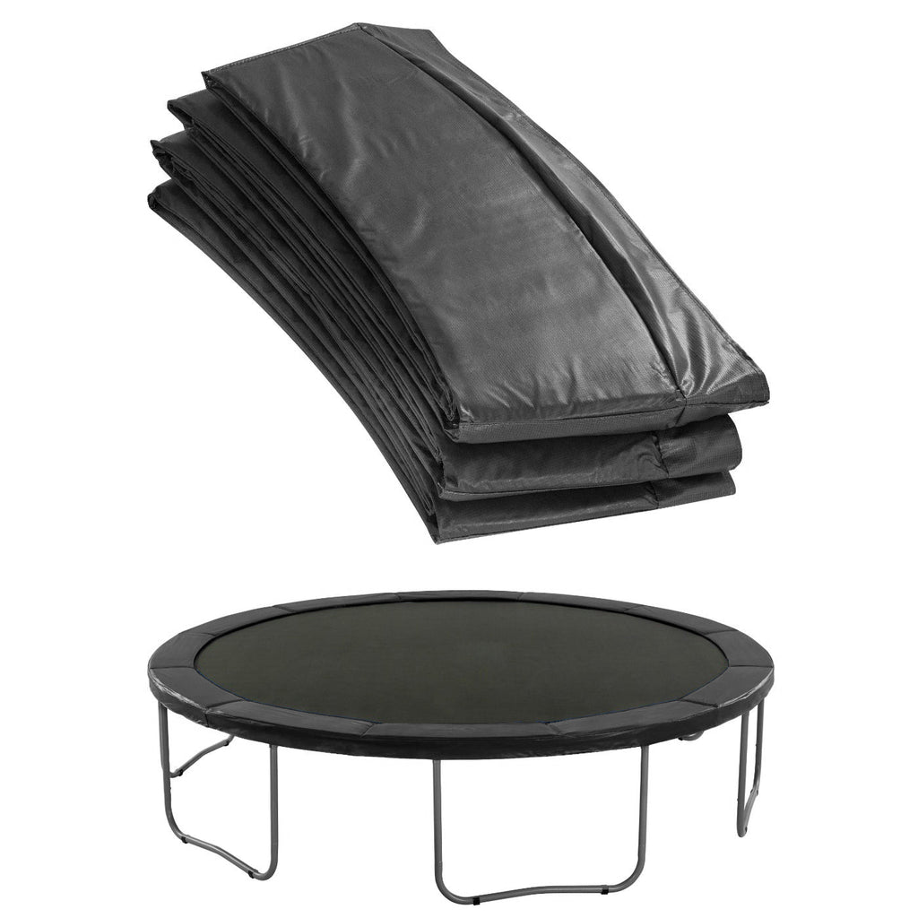 Plexalife Super Spring Cover - Safety Pad, Fits Plexalife pumpkin shape 15 FT Round Trampoline Frame - Black
