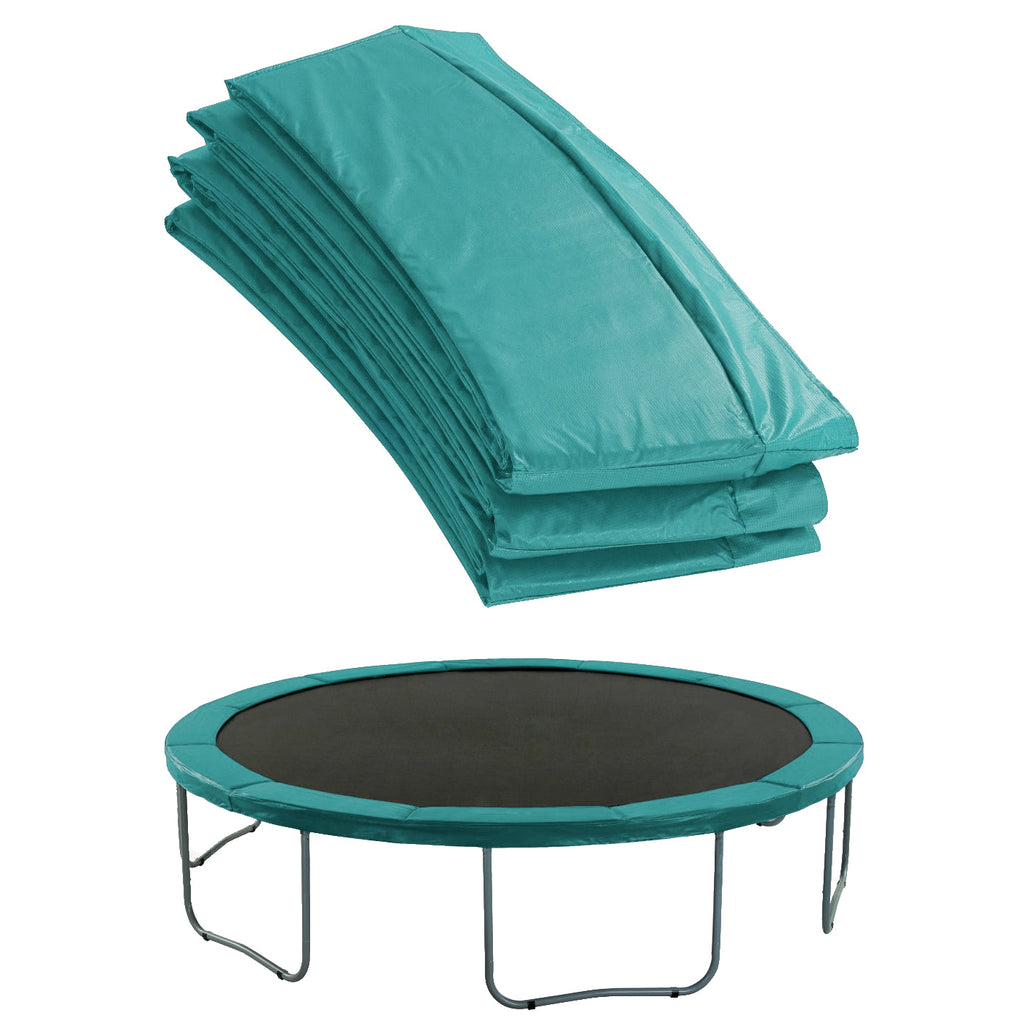 Plexalife Super Spring Cover - Safety Pad, Fits Plexalife pumpkin shape 14 FT Round Trampoline Frame - Dark Green
