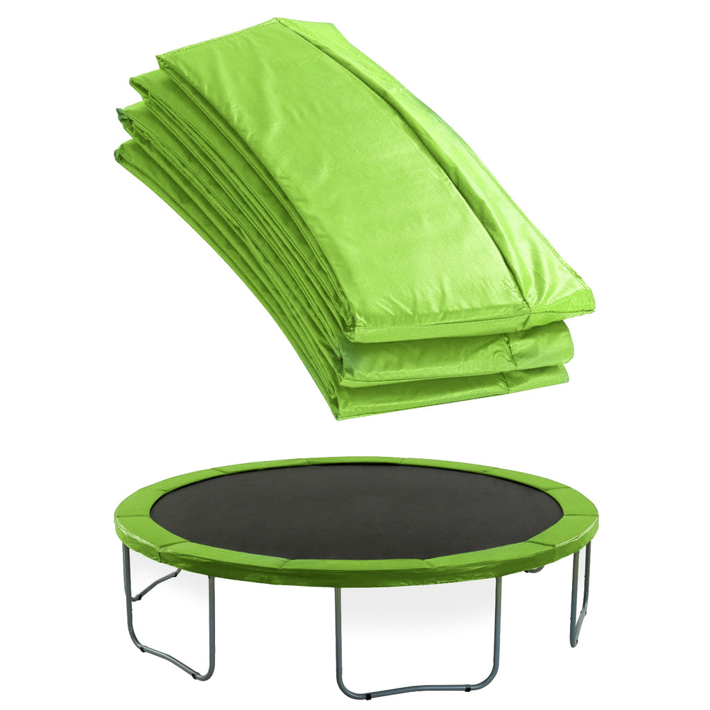 Plexalife Super Spring Cover - Safety Pad, Fits Plexalife pumpkin shape 15 FT Round Trampoline Frame - Green Apple