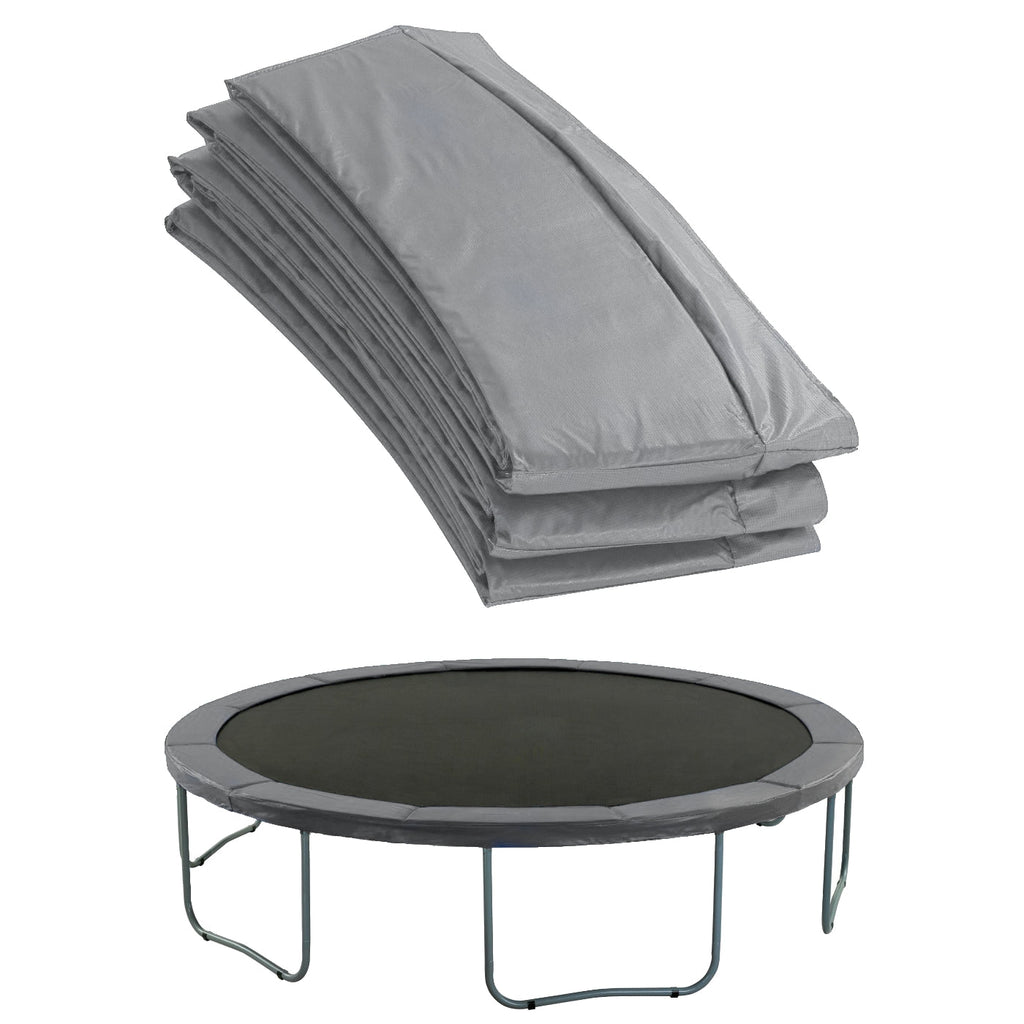 Plexalife Super Spring Cover - Safety Pad, Fits Plexalife pumpkin shape 8 FT Round Trampoline Frame - Grey