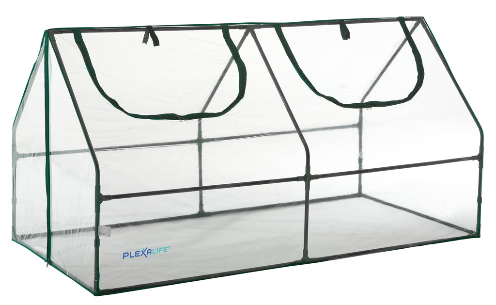 Plexalife Ultra Deluxe Compact Outdoor Seed Starter Greenhouse Cloche
