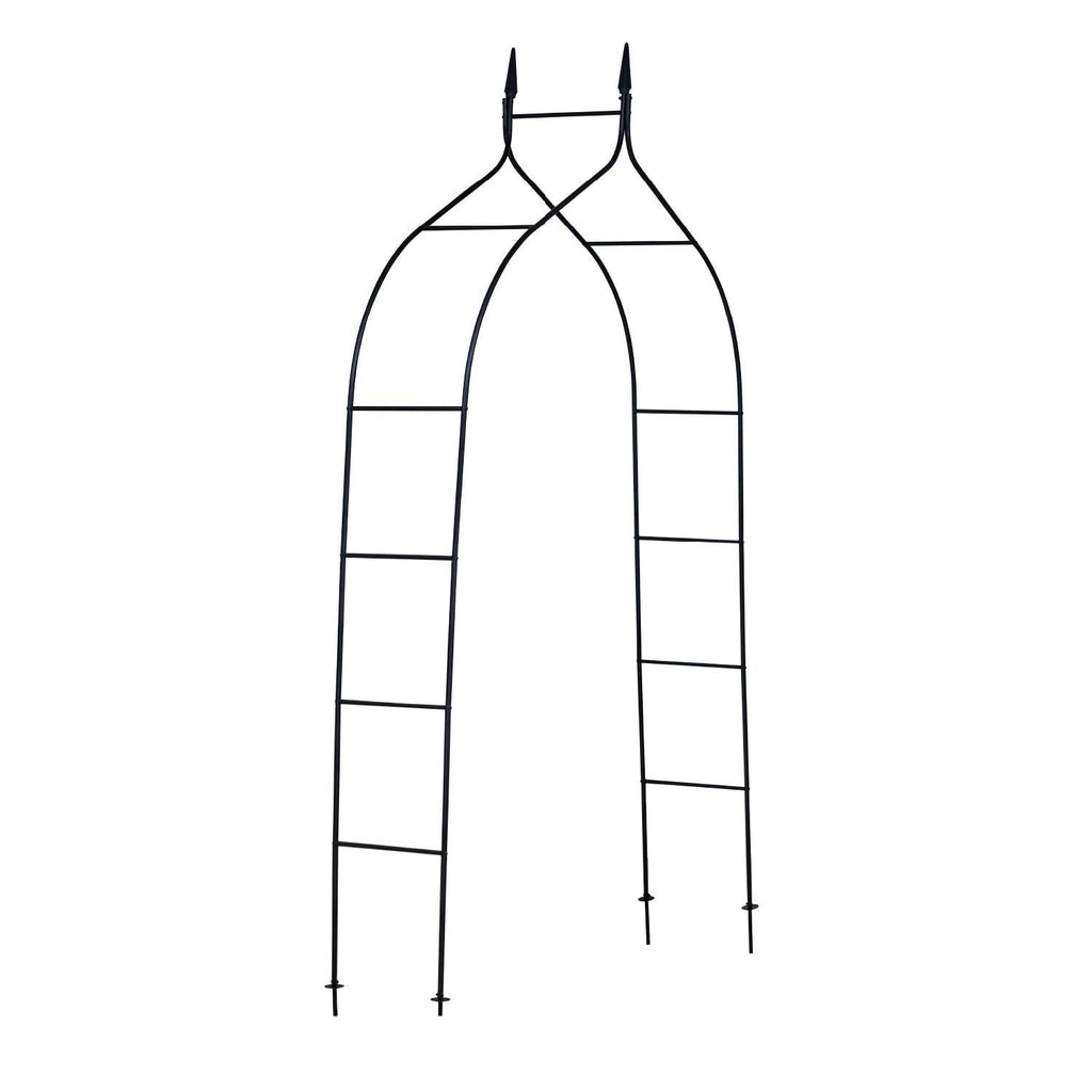 Machrus Ogrow Wedding Garden Arch, Decorative Flower Garden Arbor Lawn Patio Entrance for Climbing Plants- Metal Arbor Trellis - Machrus USA