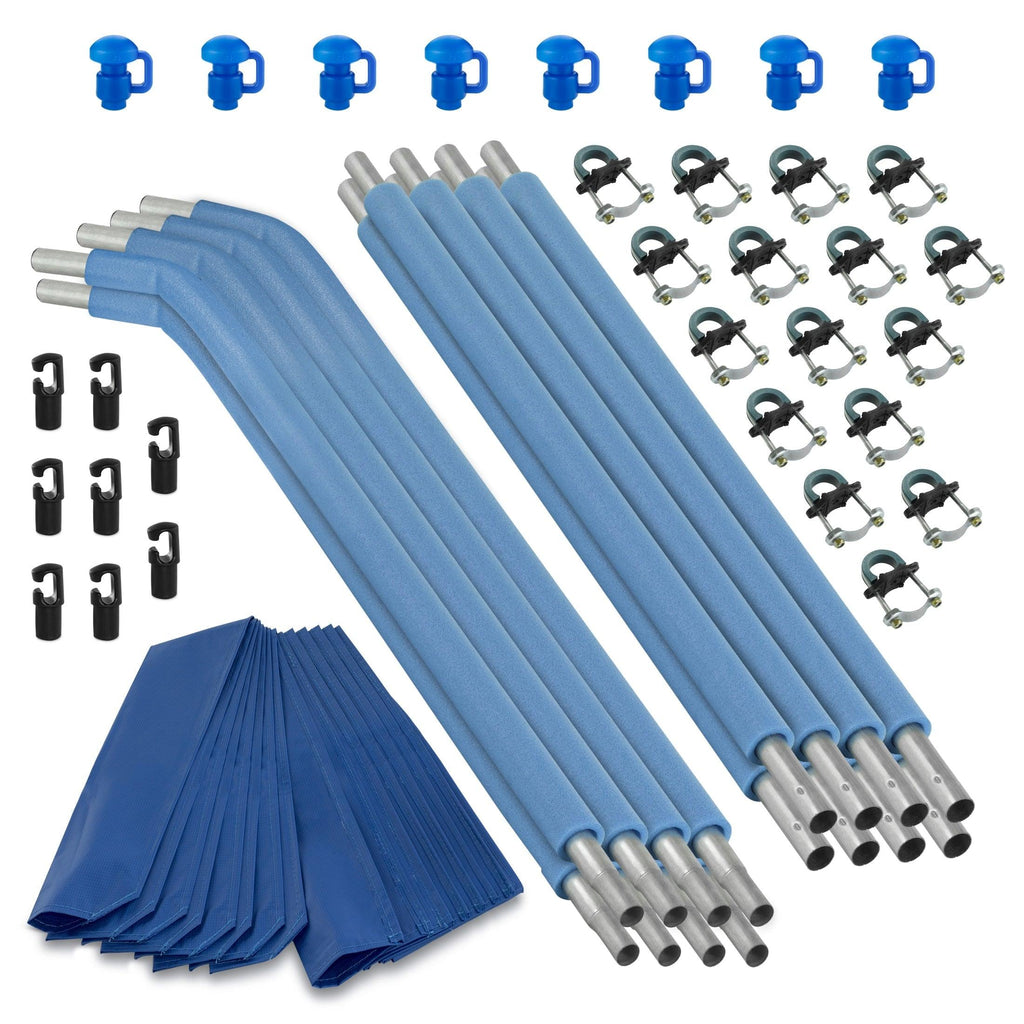 Machrus Upper Bounce 8 Curved Trampoline Safety Enclosure Poles - Trampoline Enclosure Poles with Hardware - Outdoor Trampoline Accessories for Children and Adults - Machrus USA