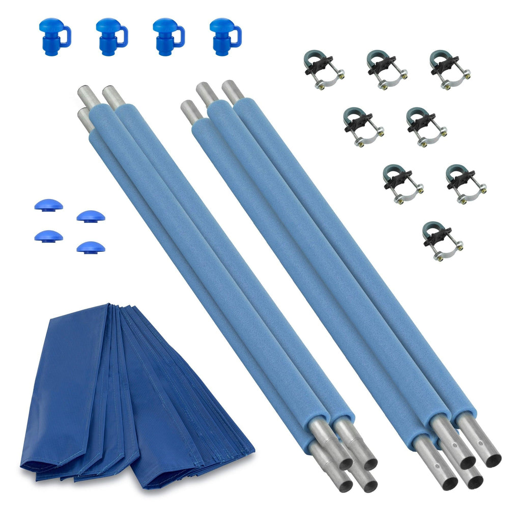 Machrus Upper Bounce 4 Straight Trampoline Safety Enclosure Poles - Trampoline Enclosure Poles with Hardware - Outdoor Trampoline Accessories for Children and Adults - Machrus USA