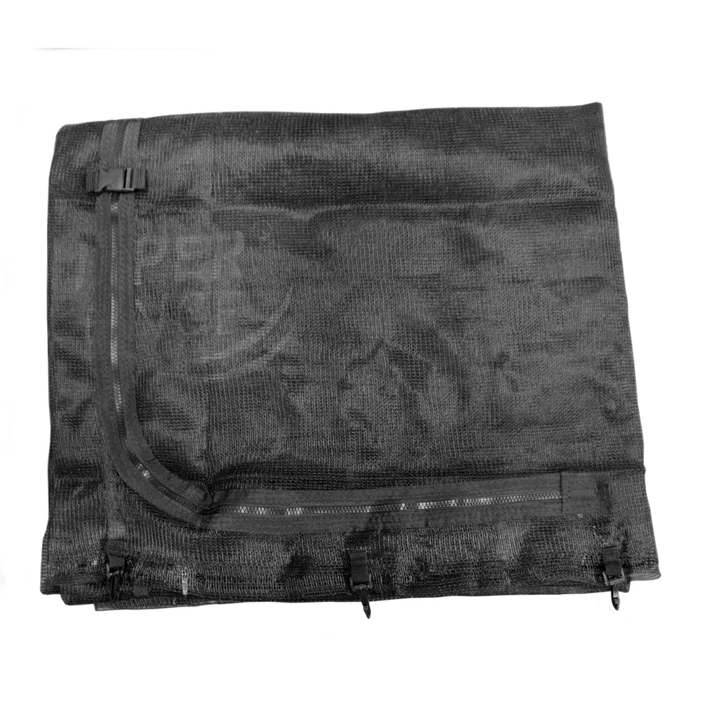 Plexalife Replacement Safety Enclosure Net, Fits Plexalife pumpkin shape 16' Round Trampoline, using 12 Curved Poles with Top Ring Frame