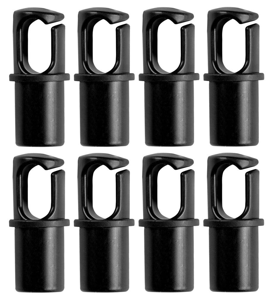 Machrus Upper Bounce Universal Trampoline Pole Cap Fits 1" or 1.5" Diameter Pole - set of 8 - Black - Machrus USA