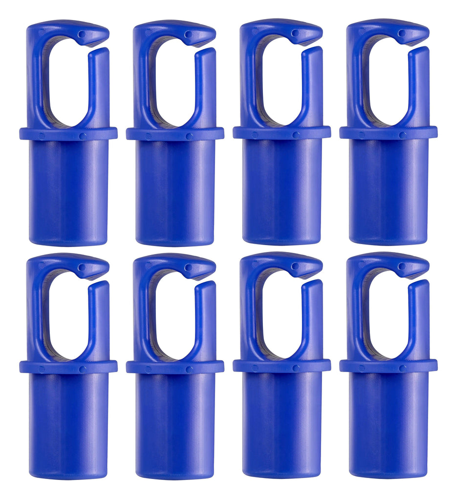 Machrus Upper Bounce Universal Trampoline Pole Cap Fits 1" or 1.5" Diameter Pole - Set of 8 - Blue - Machrus USA