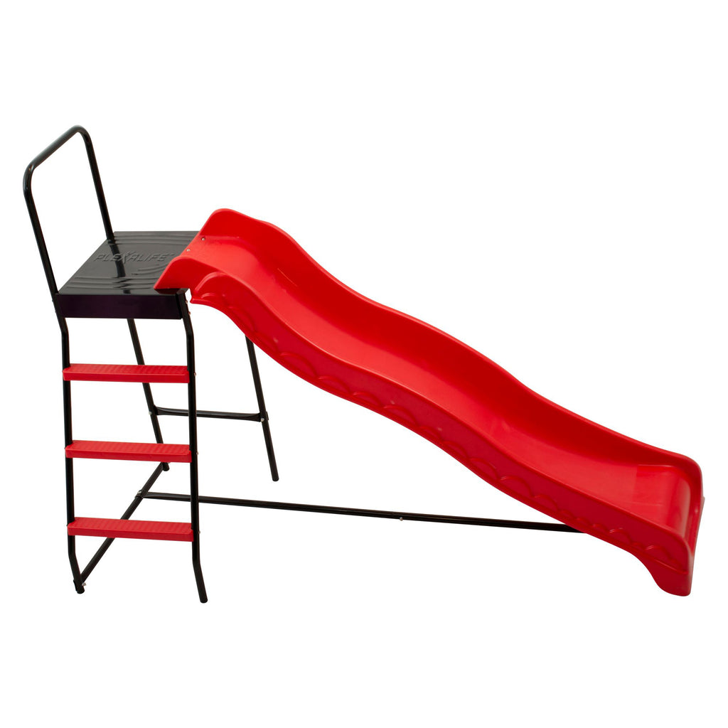 Plexalife Trampoline Step N Slide | Fun Indoor & Outdoor Ladder and Wave Slide Set – Perfect for Round or Rectangle Trampolines with or Without Net