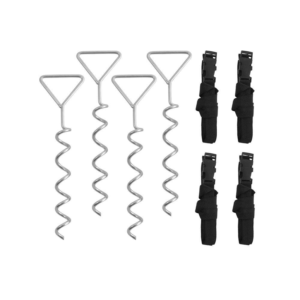 Machrus Upper Bounce Trampoline Deep Fastening, Spiraled Anchor Kit - Set Of 4 - Machrus USA