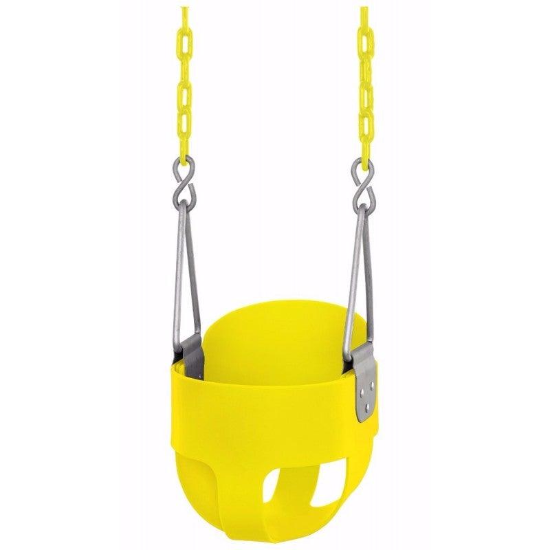 Machrus Swingan High Back, Full Bucket Toddler & Baby Swing with Vinyl Coated Chain - Fully Assembled - Machrus USA