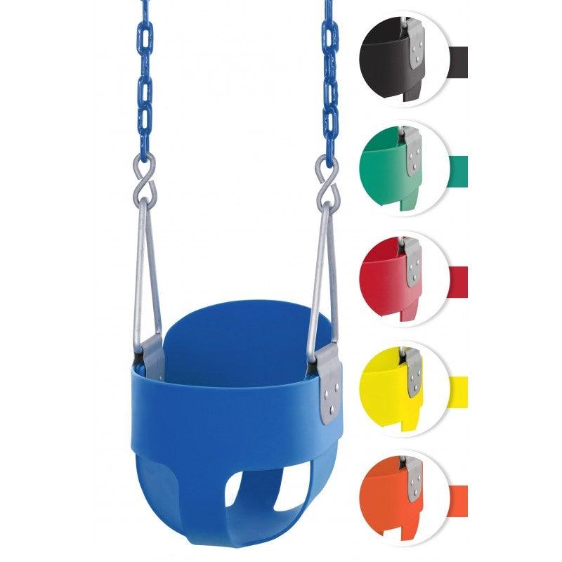Machrus Swingan High Back, Full Bucket Toddler & Baby Swing with Vinyl Coated Chain - Fully Assembled - Machrus USA